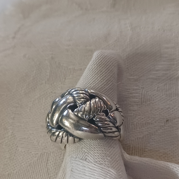 David Yurman Belmont Curb Chain Ring, SS, Size 6 - Picture 8 of 15